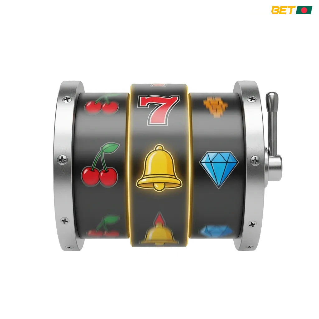 Melbet slots banner with spinning reels, 5,500+ games for Bangladesh; 100% welcome bonus up to 12,000 BDT.