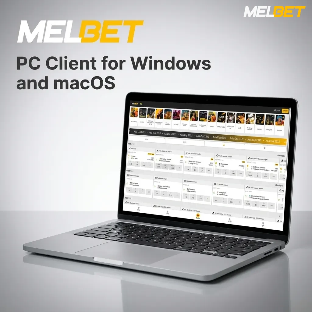 Melbet website on a desktop screen, showing betting and casino options in a Windows or macOS browser
